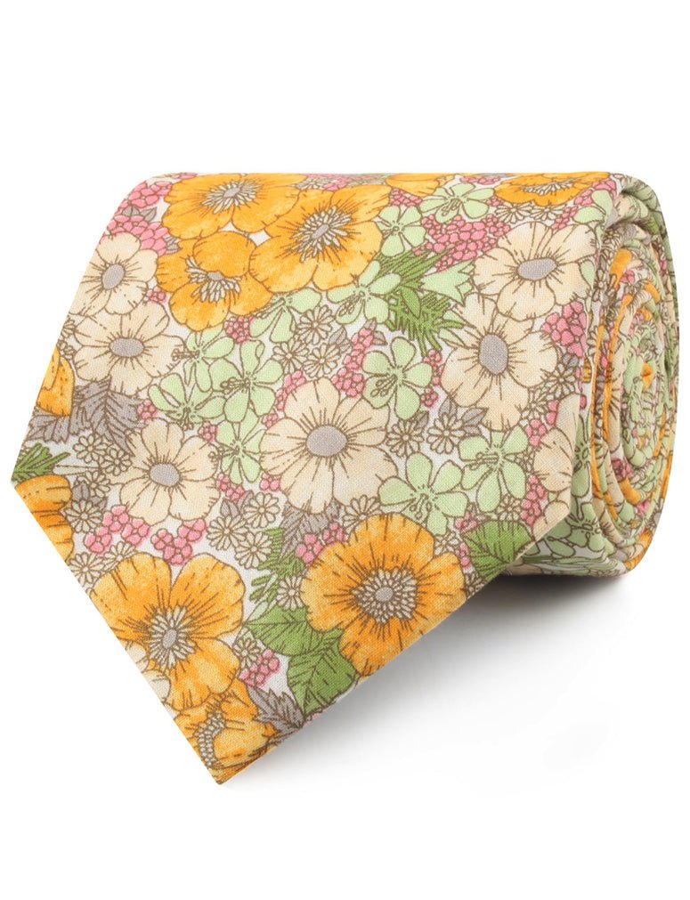 Jeju Island Floral Neckties