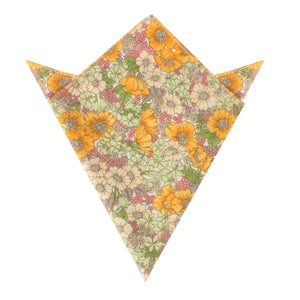 Jeju Island Floral Pocket Square