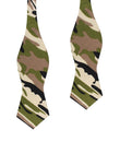 Jungle Green Camo Diamond Self Bow Tie