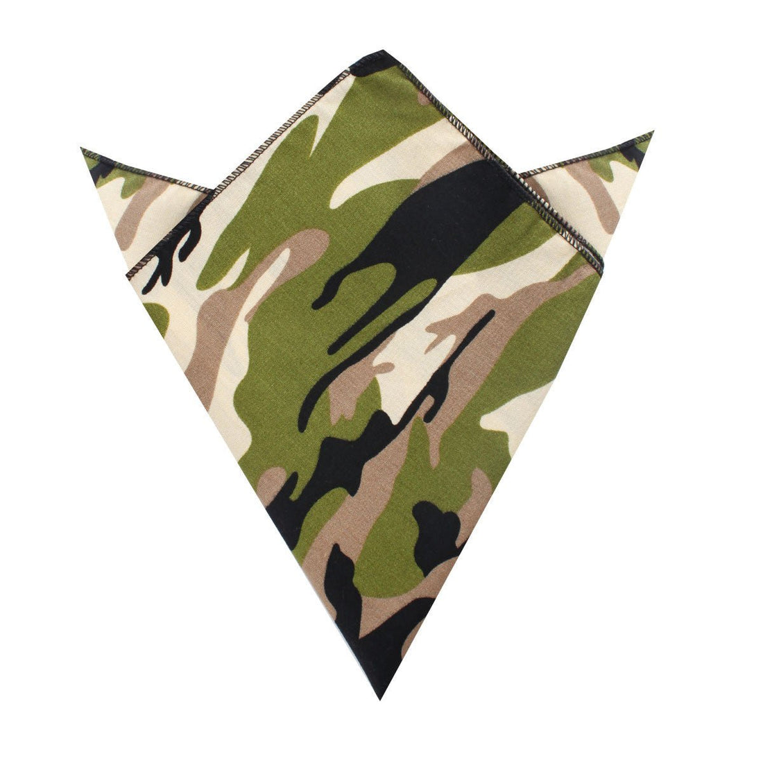 Jungle Green Camo Pocket Square