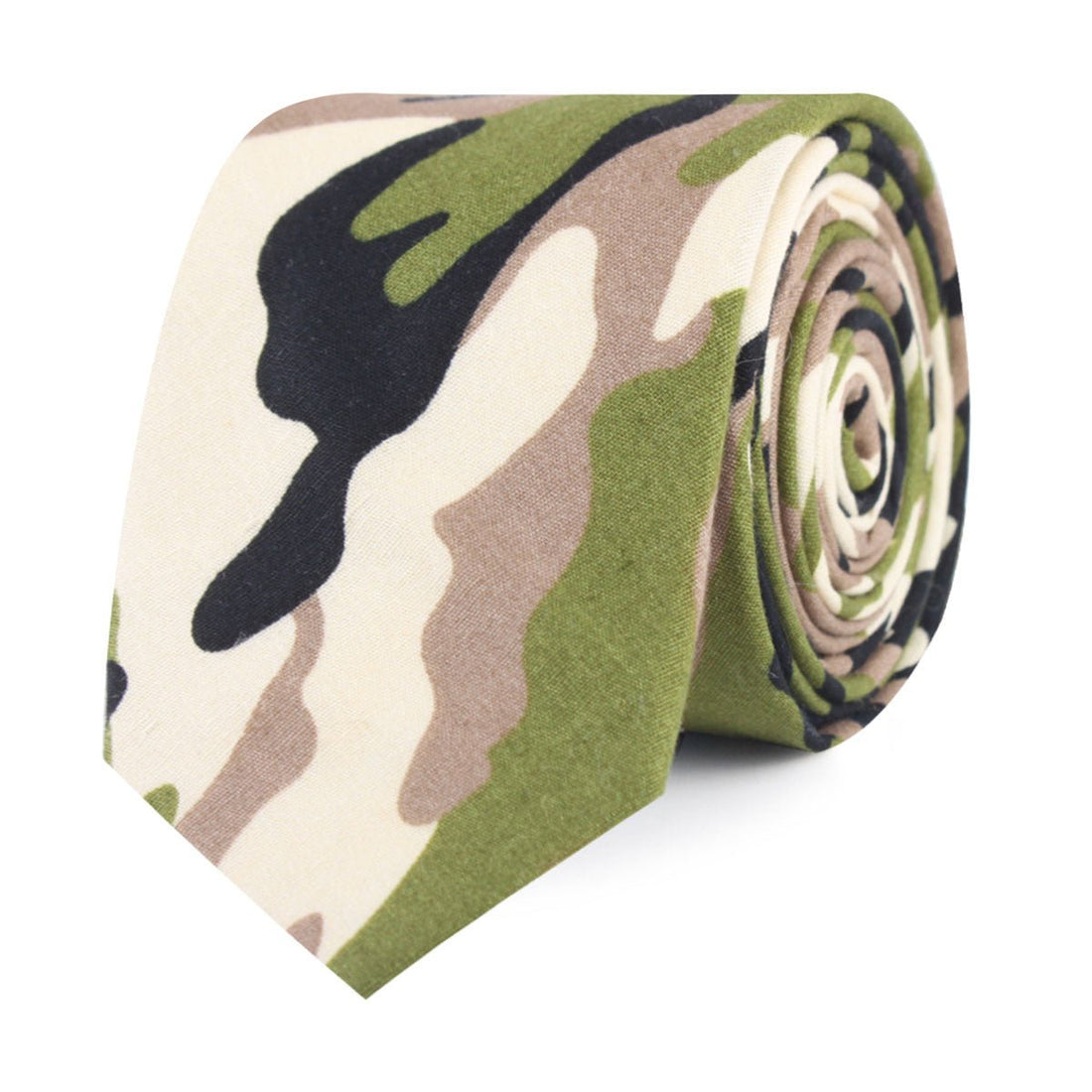 Jungle Green Camo Slim Tie