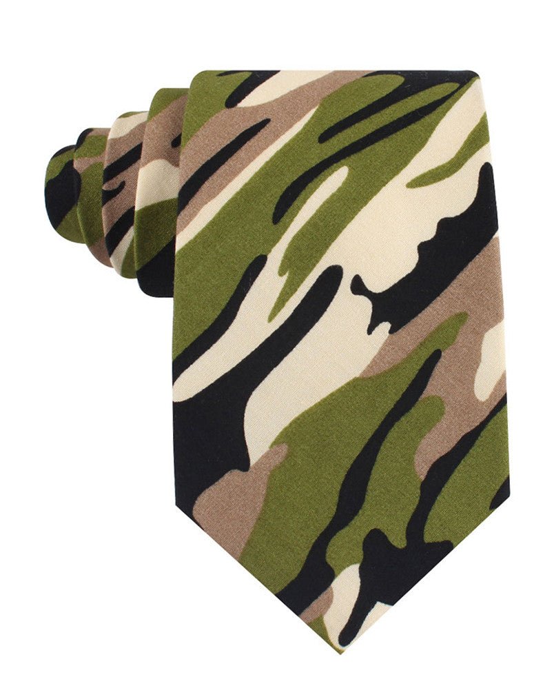 Jungle Green Camo Tie