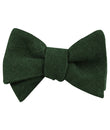 Juniper Green Linen Self Tied Bow Tie