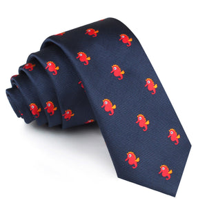 Juno The Seahorse Skinny Tie