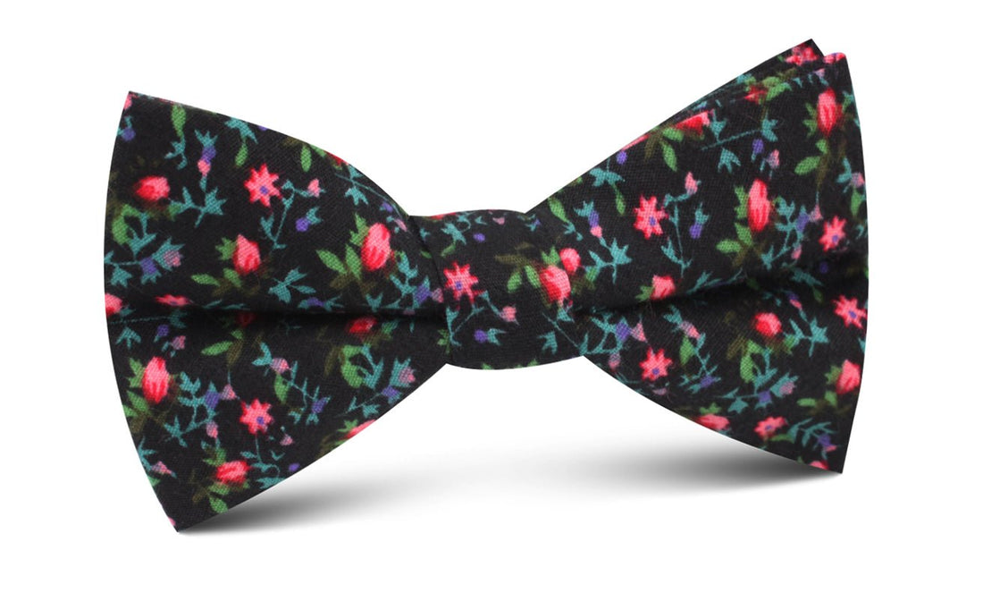 Kenrokuen Japanese Flower Bow Tie