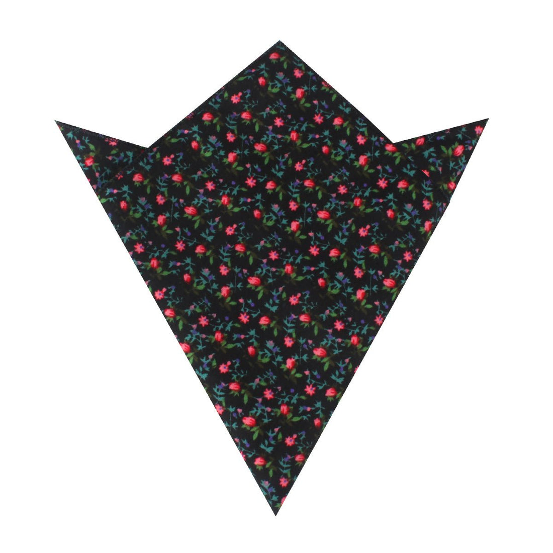 Kenrokuen Japanese Flower Pocket Square