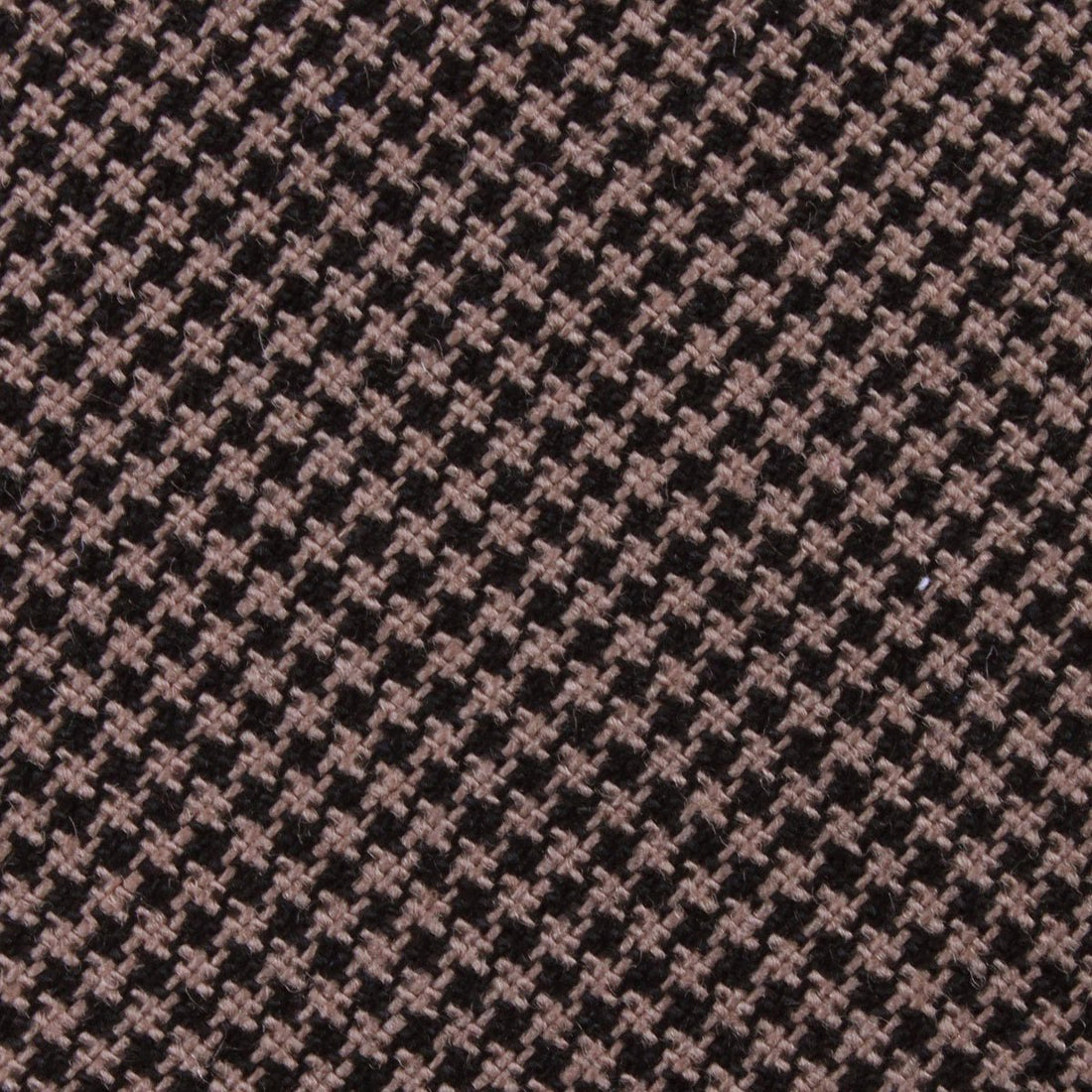 Khaki Black Houndstooth Blend Fabric Kids Bowtie