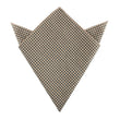 Khaki Green Gingham Blend Pocket Square