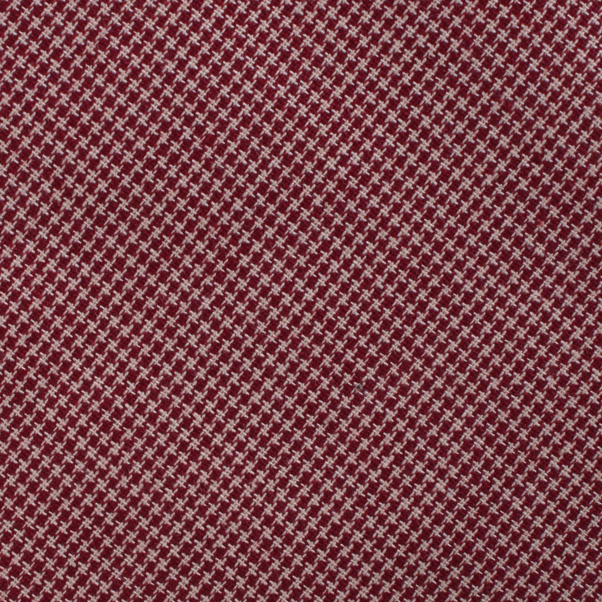 Khaki Red Houndstooth Blend Fabric Necktie