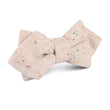 Khaki Sharkskin Diamond Bow Tie