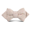 Khaki Sharkskin Kids Diamond Bow Tie