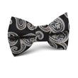 King of Persia Black Paisley Kids Bow Tie