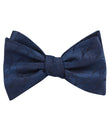 Kiso Valley Navy Blue Self Tied Bow Tie