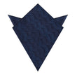 Kiso Valley Navy Blue Pocket Square