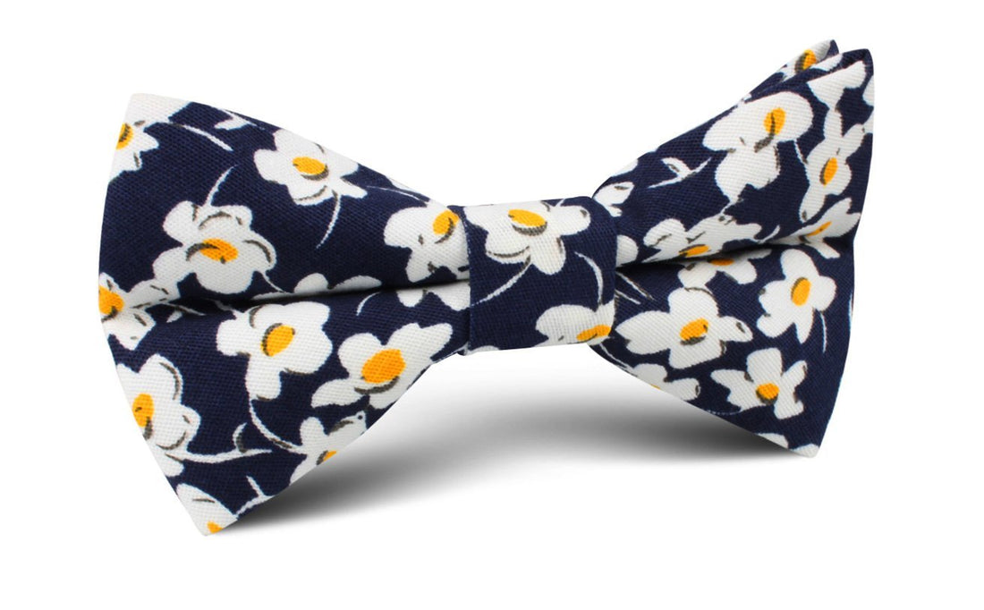 Kitakyushu Daffodil Floral Bow Tie