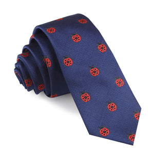 Ladybird Beetle Skinny Tie