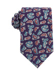 Lago di Bolsena Purple Paisley Tie