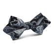 Lampedusa Black & Grey Paisley Diamond Bow Tie