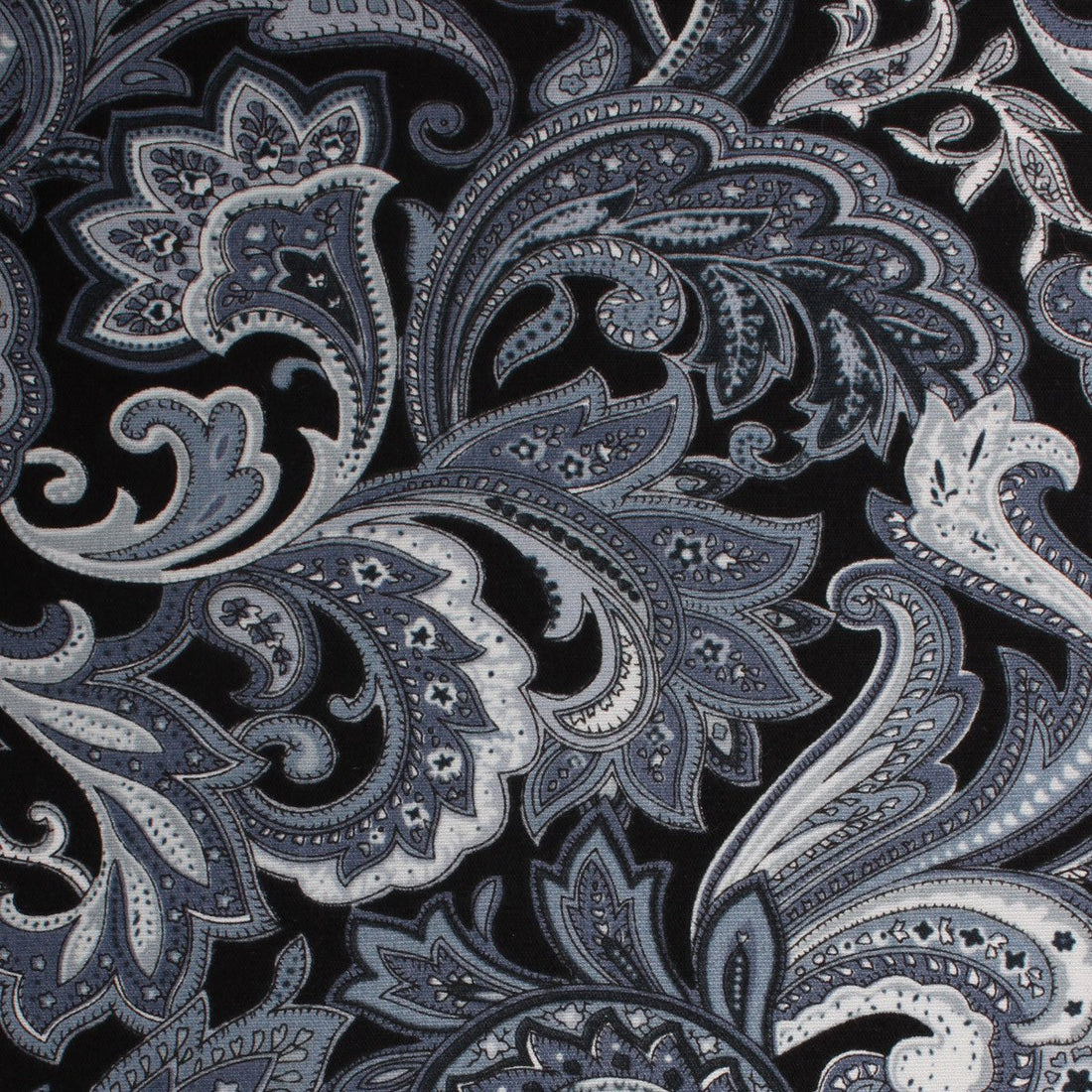 Lampedusa Black & Grey Paisley Fabric Kids Bowtie