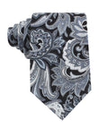 Lampedusa Black & Grey Paisley Tie