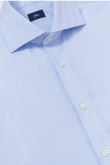 Lapaglia Blue Herringbone Dobby Non-Iron Shirt