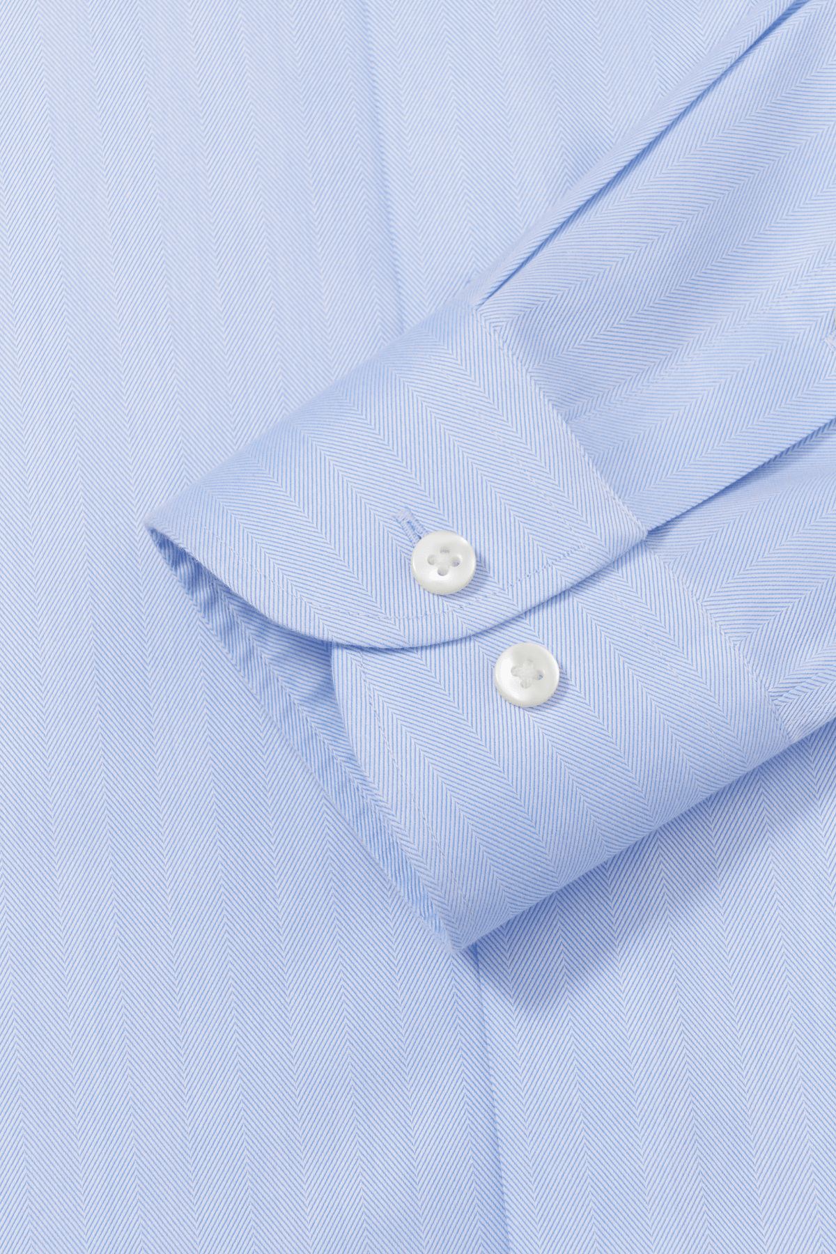 Lapaglia Blue Herringbone Dobby Non-Iron Shirt