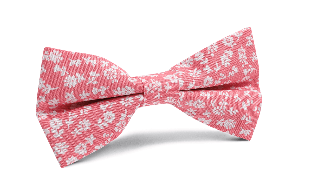 Le Marais Pink Floral Bow Tie