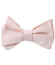 Liege Blush Pink Diamond Self Tied Bow Tie