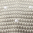 Light Grey Knitted Tie with White Polka Dots Fabric