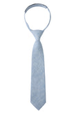 Light Blue Linen Chambray Kids Necktie