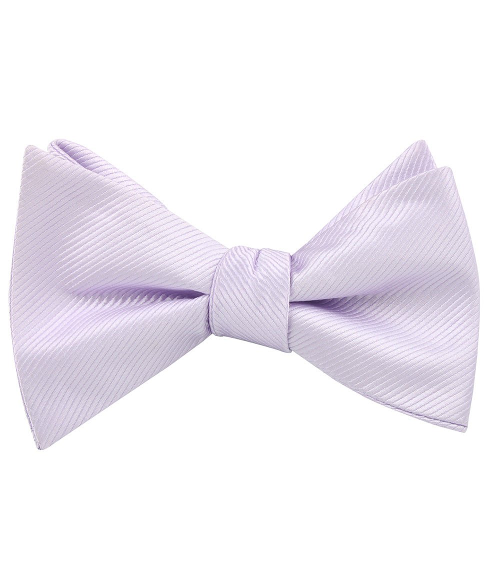 Light Lavender Twill Self Tied Bow Tie