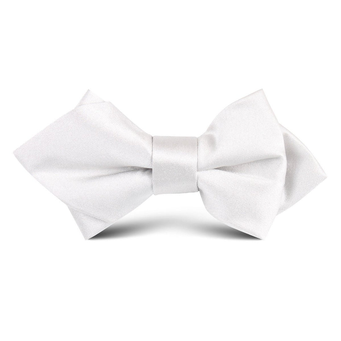 Light Grey Satin Kids Diamond Bow Tie