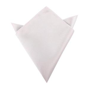 Light Grey Satin Pocket Square