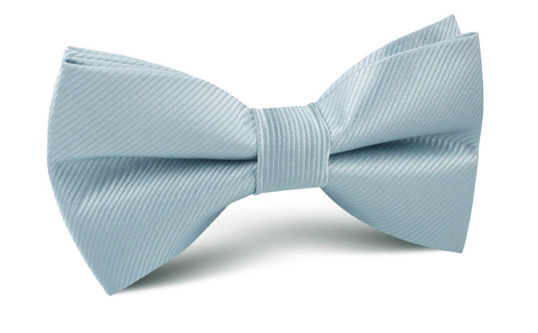 Light Silver Sage Twill Bow Tie