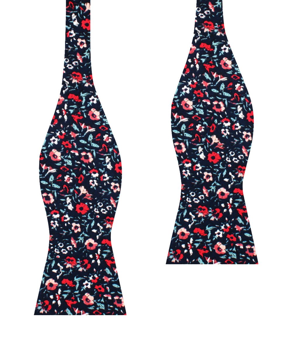 Lisbon Floral Self Bow Tie