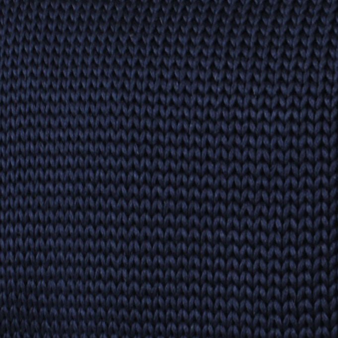 Liszt Navy Knitted Tie Fabric