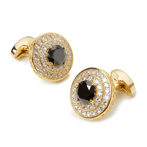 London Onyx Halo Cufflinks