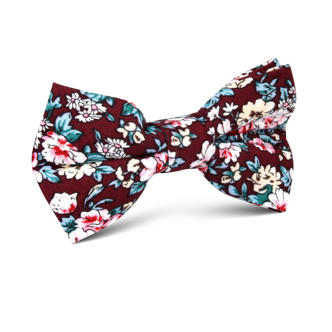 London Brown Floral Kids Bow Tie