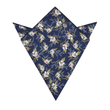 Macapa Midnight Blossom Pocket Square