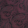 Mahogany Red Paisley Self Bow Tie Fabric