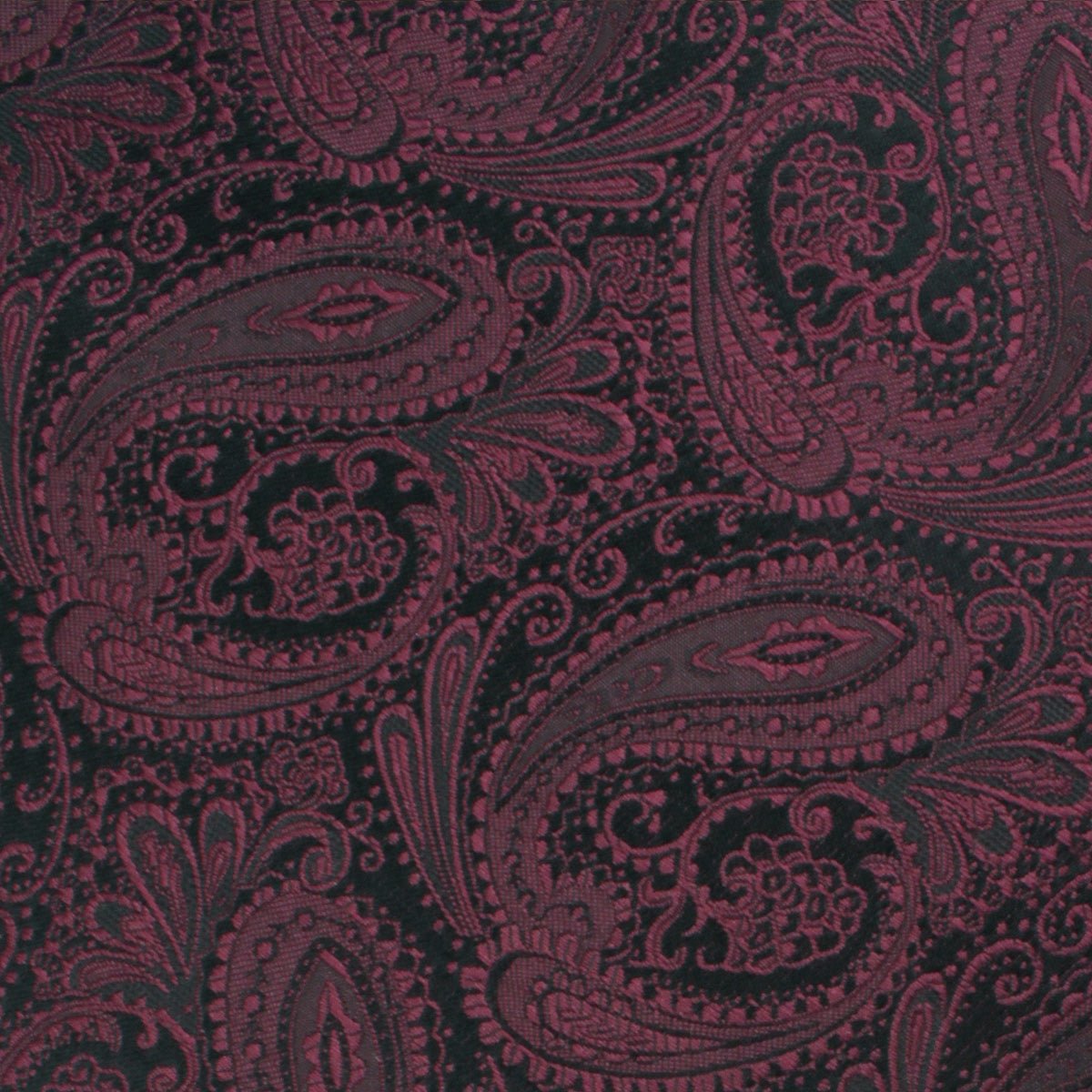 Mahogany Red Paisley Self Bow Tie Fabric