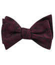 Mahogany Red Paisley Self Tied Bow Tie