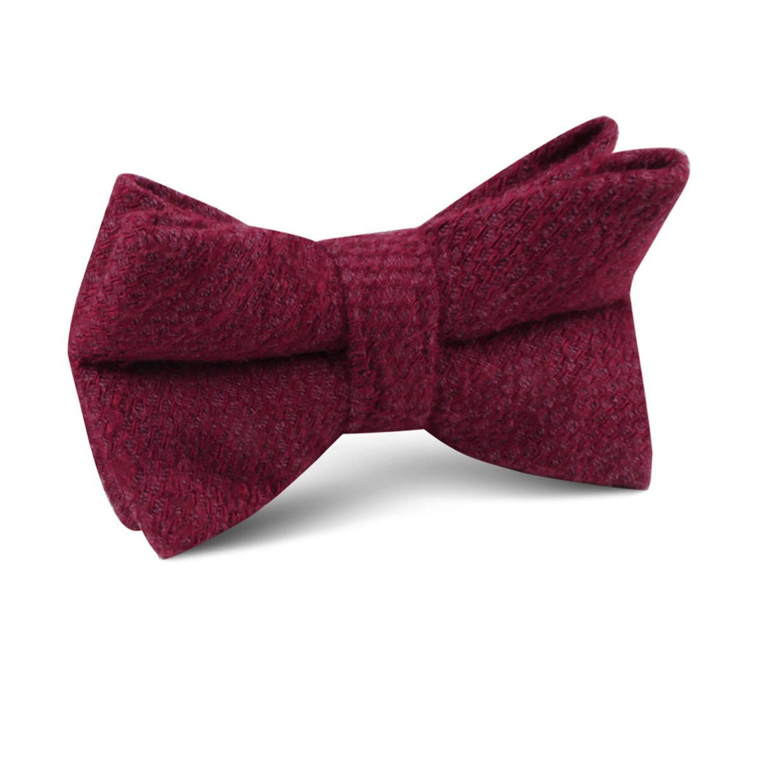 Mahogany Wine Linen Twill Kids Bow Tie