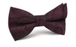 Mahogany Red Paisley Bow Tie