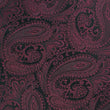 Mahogany Red Paisley Skinny Tie Fabric