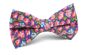 Málaga Pink Floral Bow Tie