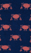 Maldives Crab Low Cut Socks Pattern Fabric