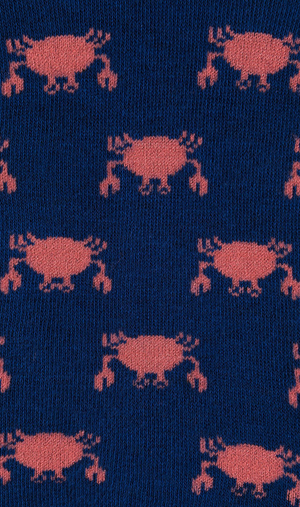 Maldives Crab Low Cut Socks Pattern Fabric