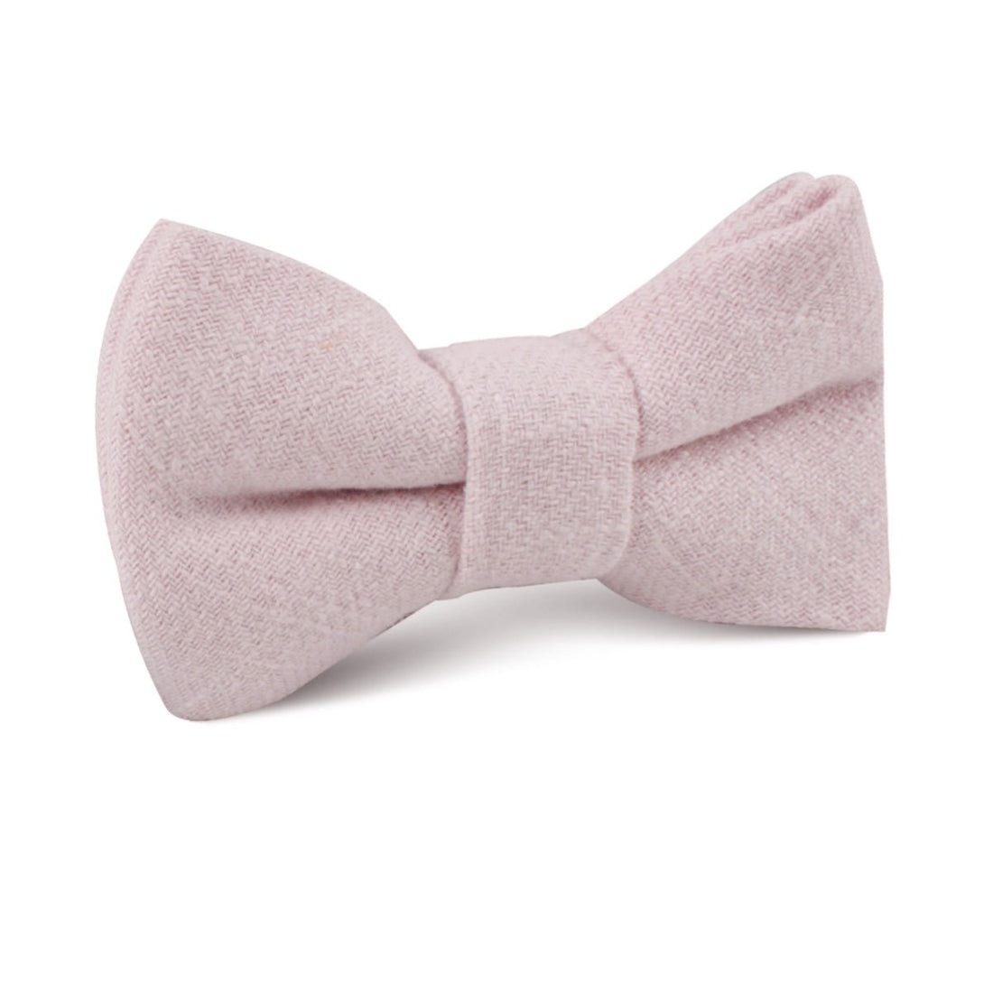 Maldivian Blush Pink Linen Kids Bow Tie