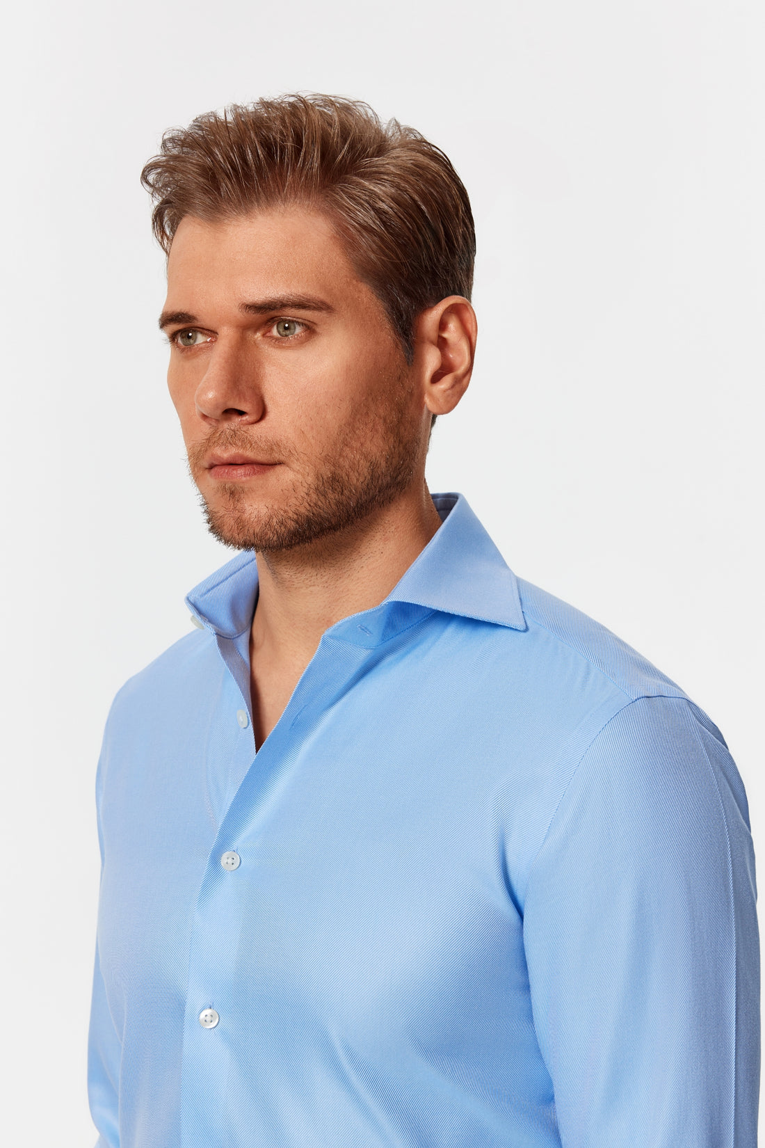 Mannheim Blue Stripe Dobby Non-Iron Shirt